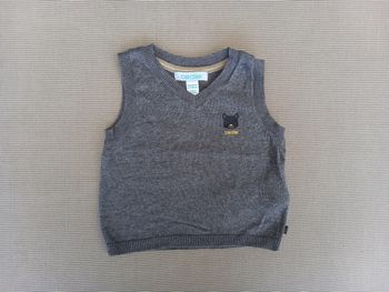 Pull sans manches garçon Obaïbi 3mois 59cm
