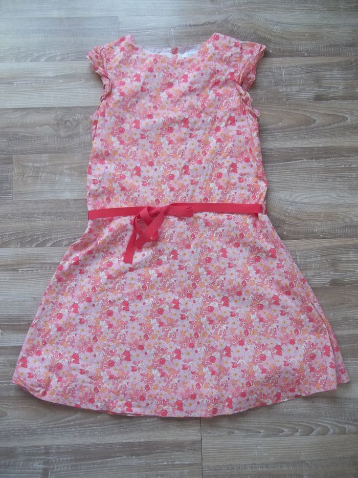 Robe fleurie rose Jacadi 12 ans