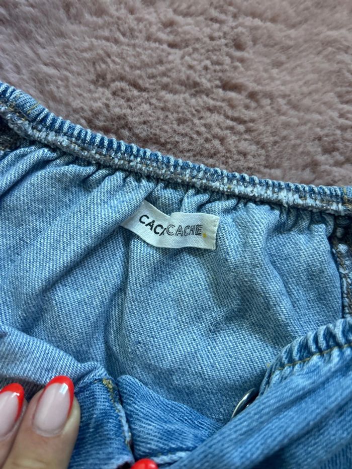 Robe en jean cache cache taille 36 - photo numéro 4