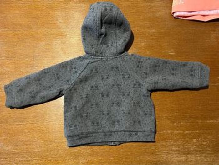 Gilet chaud gris panda - photo numéro 3