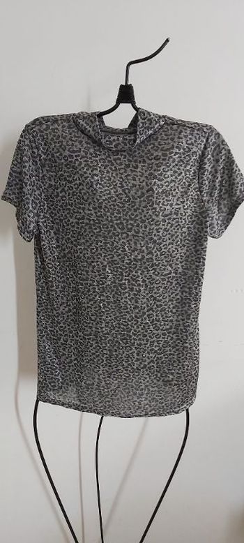 Tee-shirt col rond motif panthère "rp.tamar "