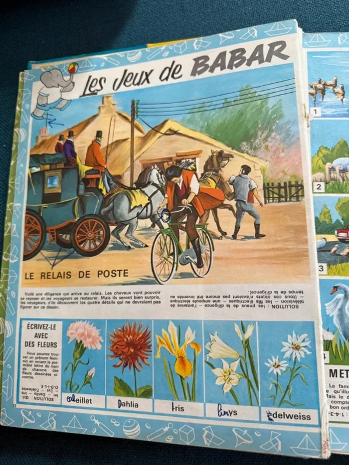 Recueil livre album ancien vintage Le Journal de Babar N1 numéro 1 bleu magazine - photo numéro 14