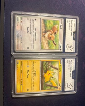Lot Pikachu & Évoli gradés PCA – EV3.5