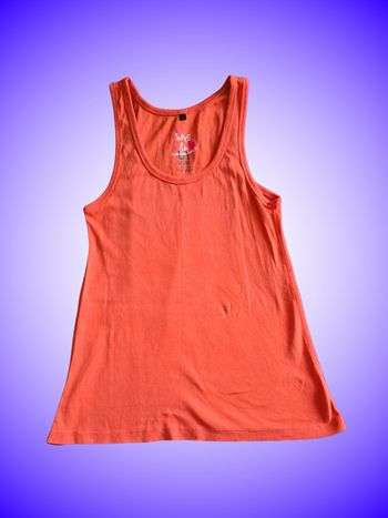 Débardeur Orange Corail Undiz – Coton – Taille 38 M – Très Bon État
