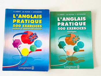 L’anglais pratique 500 exercices ed. Longman + livret corrigés