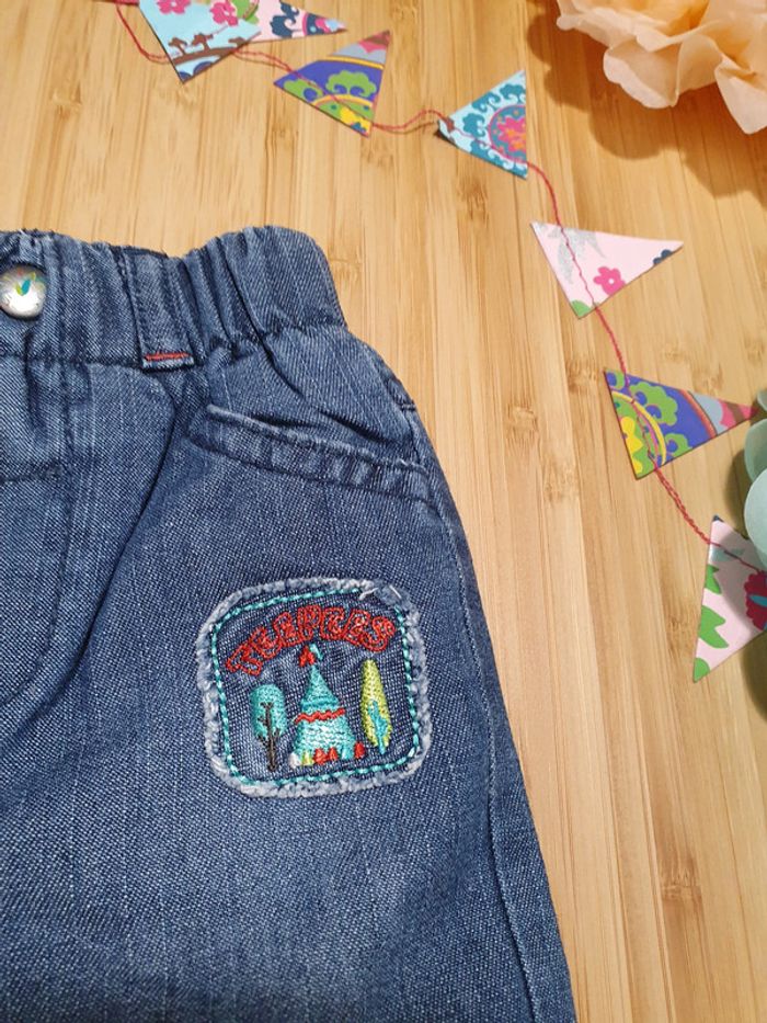 Pantalon Jean Bébé Doublé coton Orchestra 54 cm / 1 mois - photo numéro 4