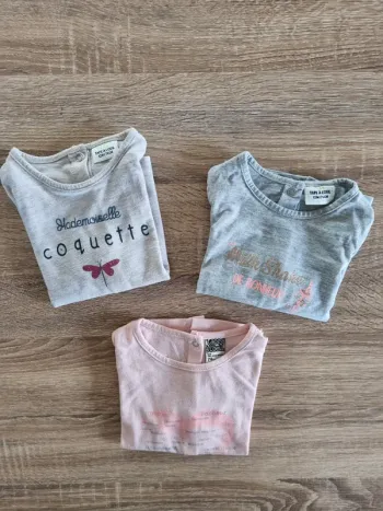 L'eau de 3 t-shirt manches longues fille marque Tape à l'oeil