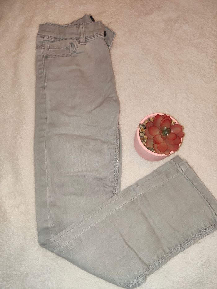 Jean gris slim fille Kiabi