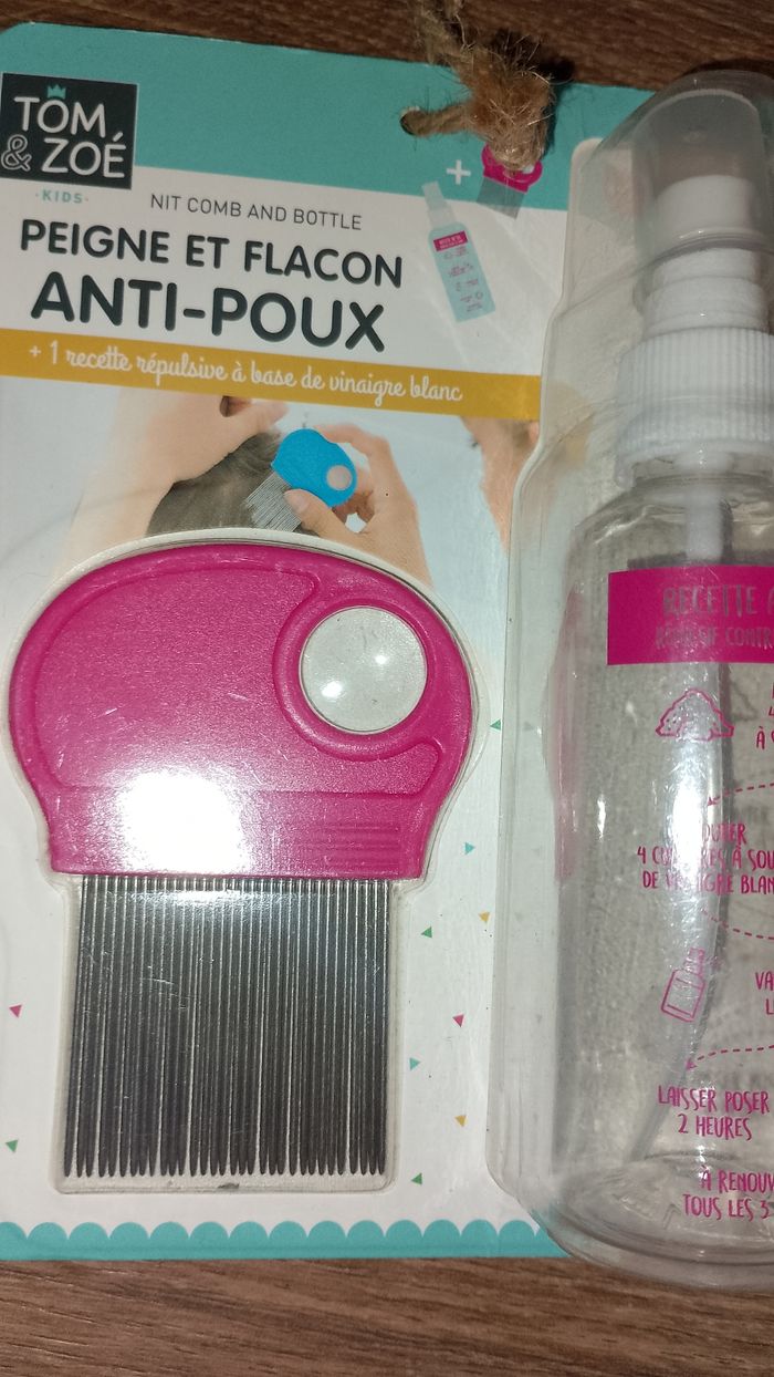 Peigne et flacon anti poux neuf - photo numéro 3