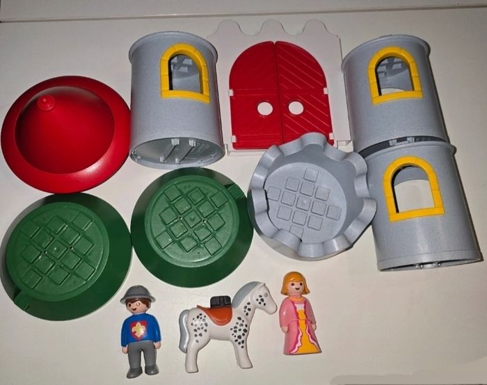 123 playmobil chateau fort 6771 avec princesse et chevalier - photo numéro 2