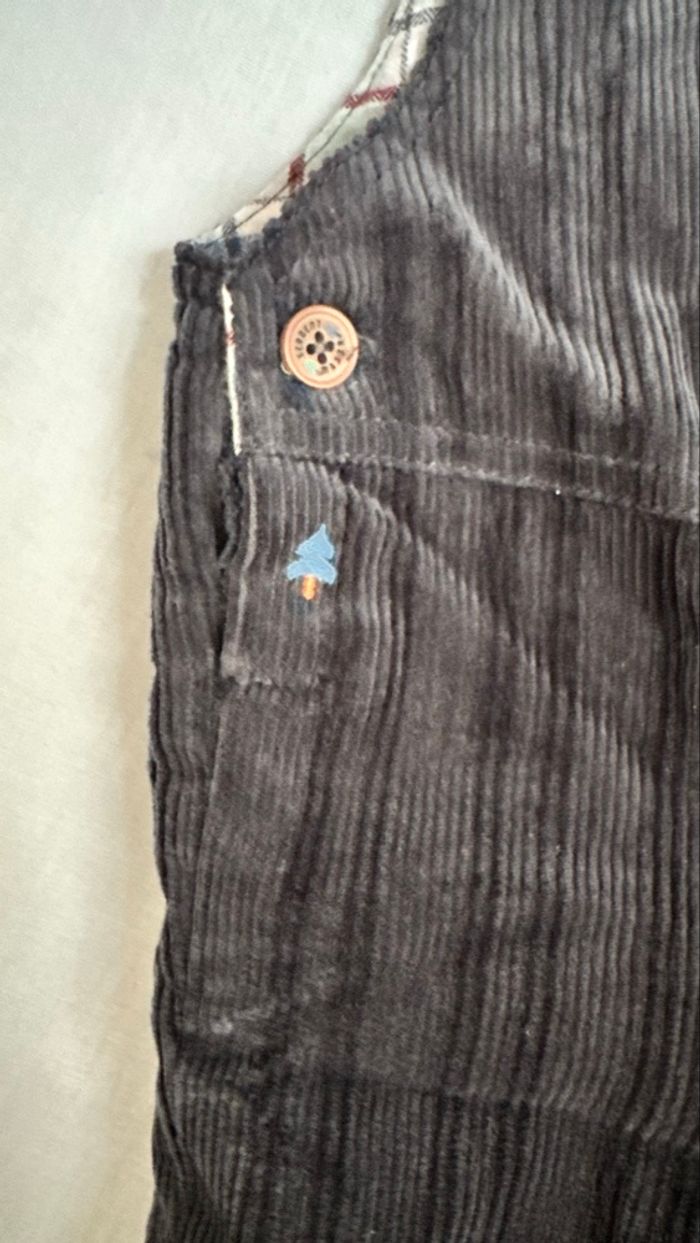 Salopette bébé en velours Sergent Major 6mois - photo numéro 8