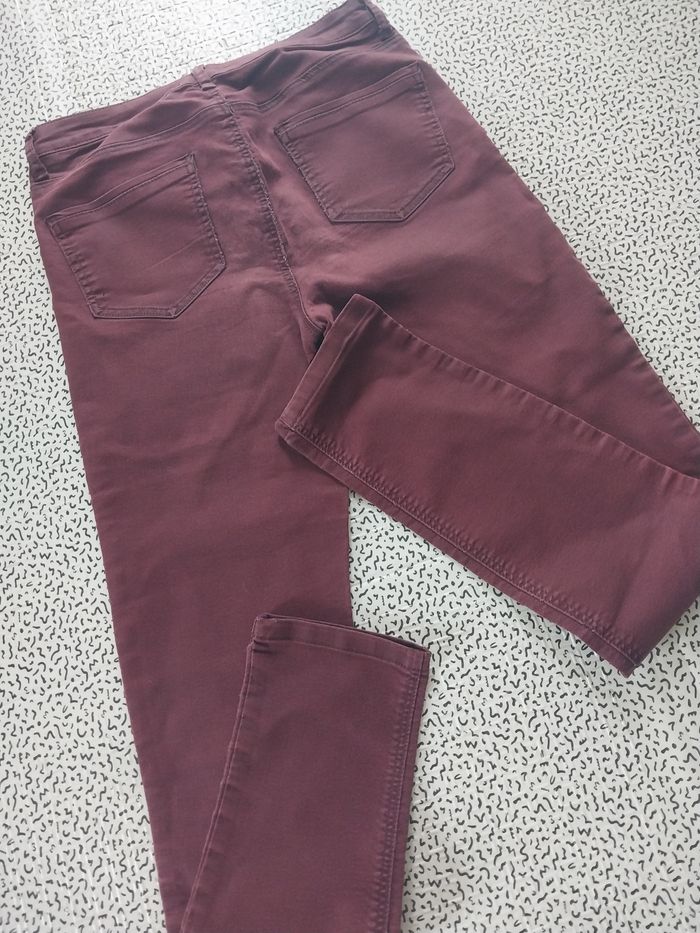 Jean slim bordeaux Cache Cache – T38 - photo numéro 8
