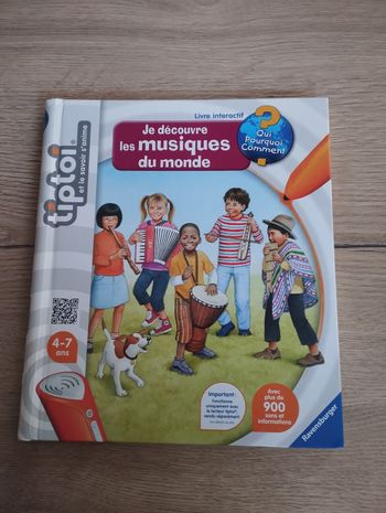 Livre tiptoi je découvre les musiques du monde 