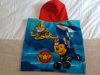 Cape poncho de bain Pat Patrouille