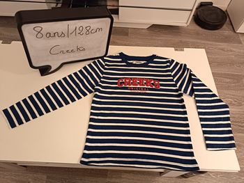 T-shirt manches longues garçon 8 ans Creeks