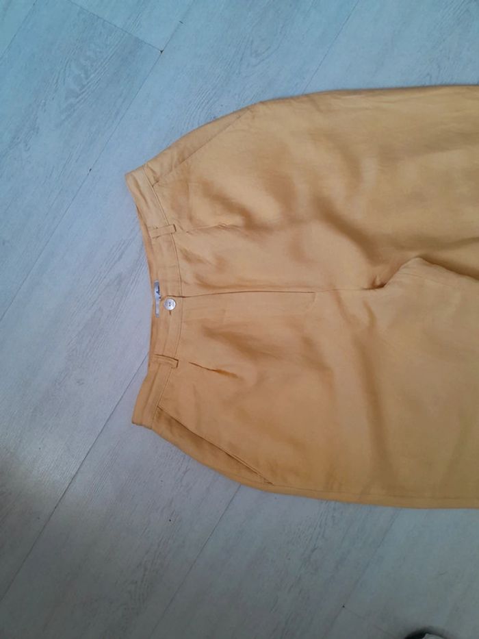 Pantalon lin viscose doublé Anne weyburn taille 40 - photo numéro 2