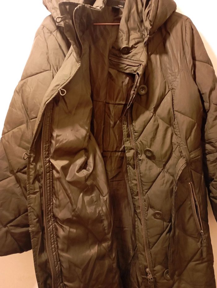 Parka femme Kaki avec capuche - photo numéro 4