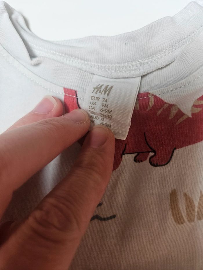 Lot 3 t-shirt taille 6 mois - photo numéro 3