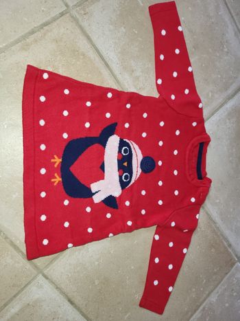 Robe pull Noël 3-6 mois
