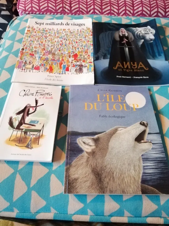 Lot de 4 livres. École des loisirs.