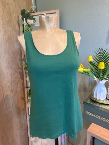T-shirt débardeur vert femme 38, 40
