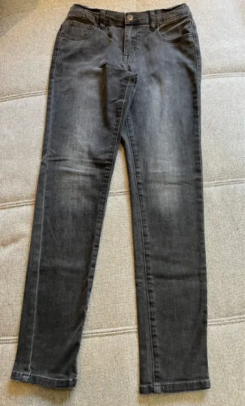 Jean fille 12 ans gris anthracite