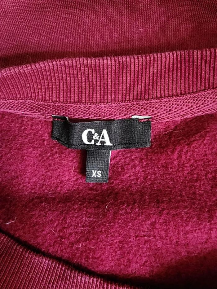 🌸Sweat Bordeau C&A Taille 34🌸 - photo numéro 5