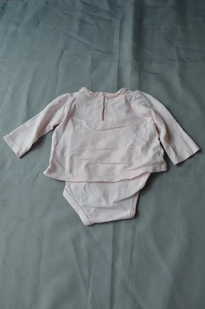 Body Vertbaudet Rose Fille 3-6 mois - Très Bon État - photo numéro 5