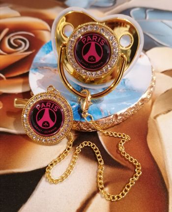 Tétine doré paris saint Germain rose