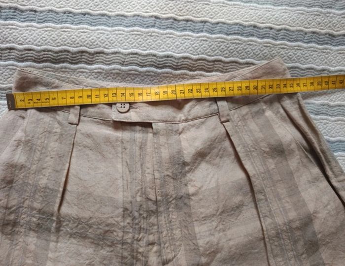 Pantalon vintage Teenflo t.34 100% lin
taille haute - photo numéro 5