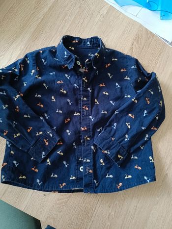 Chemise manches longues 3 ans cousue main