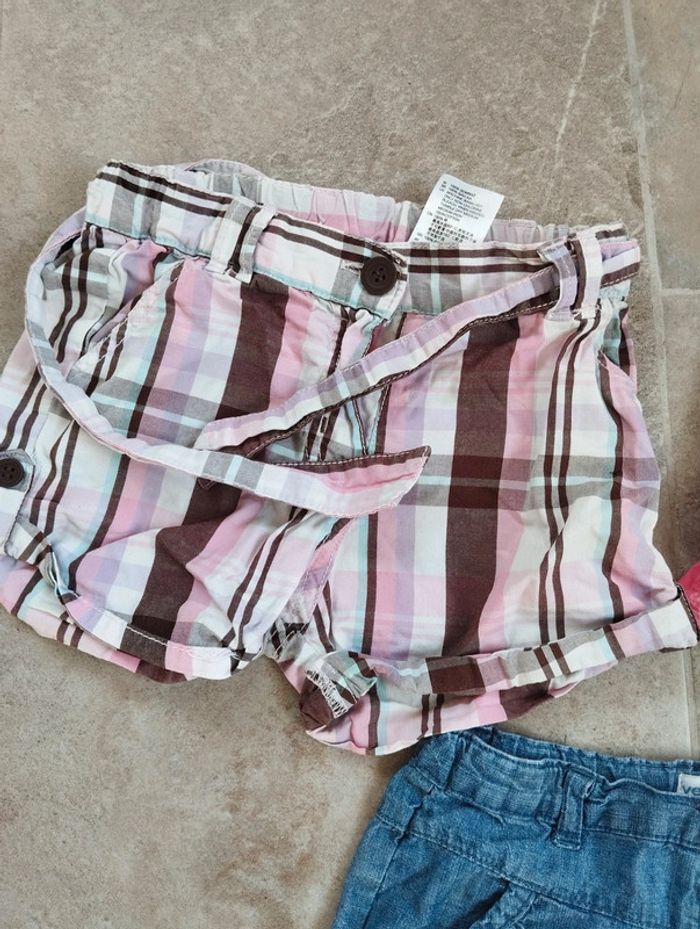 Lot 3 shorts fille 18 mois - photo numéro 2