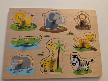 Puzzle en bois animaux de la savane