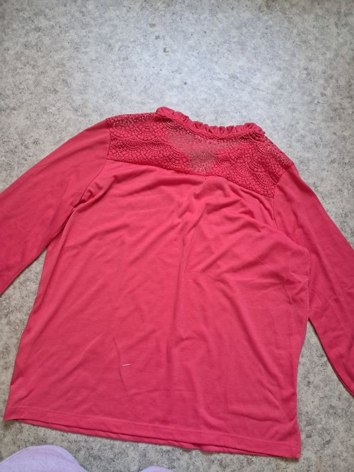T-shirt rose simple - photo numéro 3