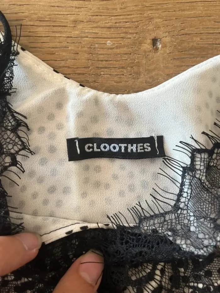 Débardeur à pois et dentelle Cloothes - photo numéro 6