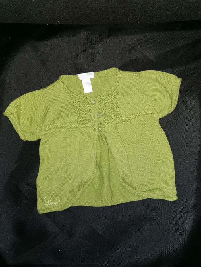 Gilet mc vert 6 mois