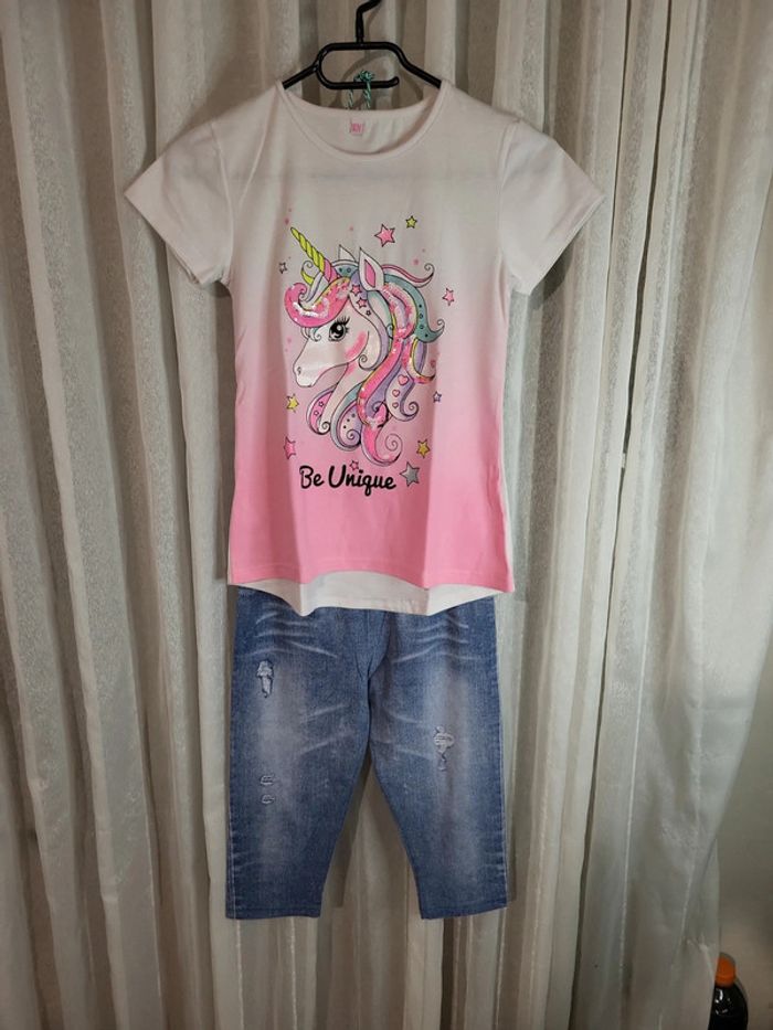 Ensemble 2 pièces licorne 10 ans