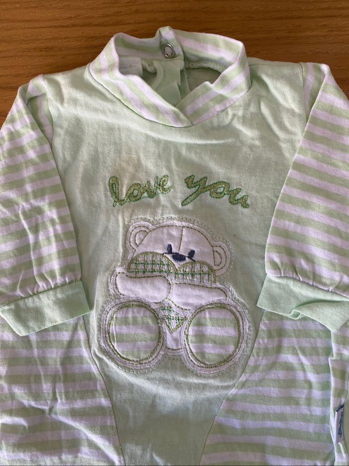 Ciliegina Pyjama / Grenouillère vert clair Taille Naissance - photo numéro 4