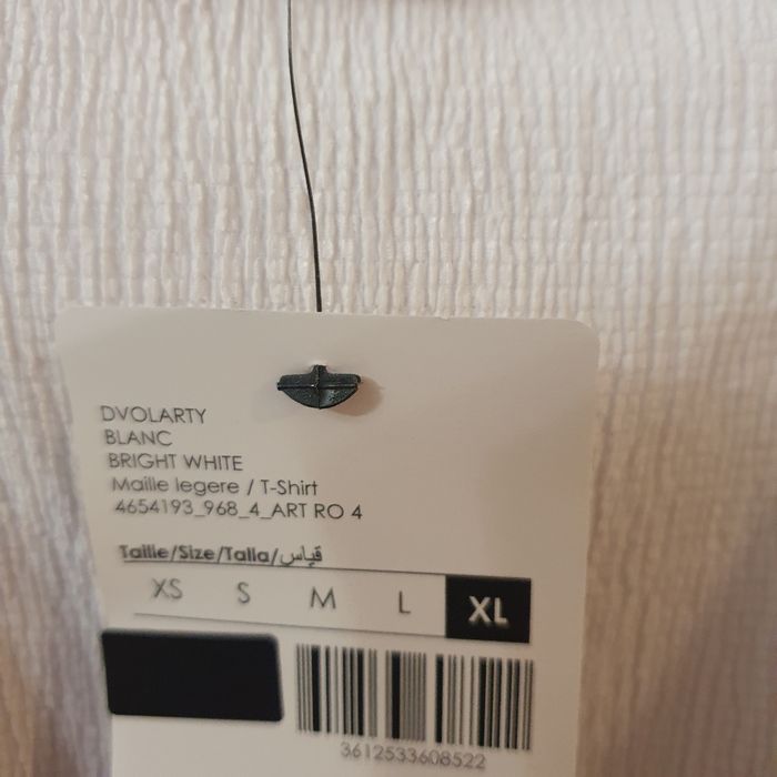 Très joli hait blanc col en V Cache-cache Taille XL - photo numéro 4