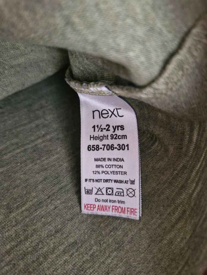 T-shirt manches courtes enfant 1½ 2 ans Next Coton Polyester - photo numéro 9