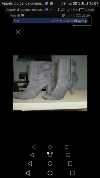 Très jolies bottines grises 41