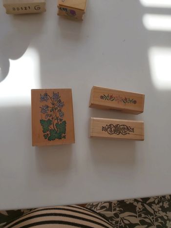 🦋 Lot 3 tampons encreurs fleurs