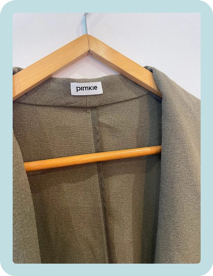 Veste blazer fin Kaki Pimkie - photo numéro 4