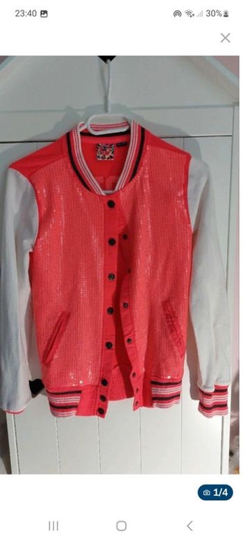 rare blouson avec sequin Coolcat girls 12 ans