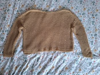 Pull en maille doré