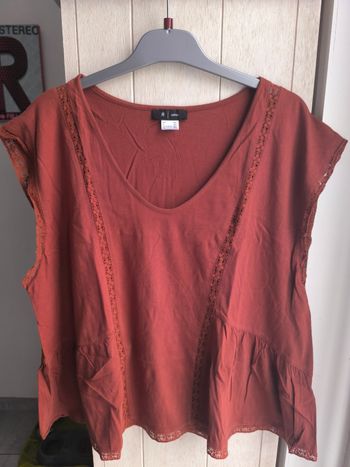 Blouse/tunique/t shirt. légère col V
