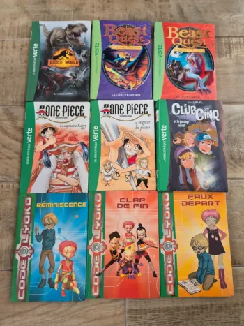 Lot de livres romans la bibliothèque verte