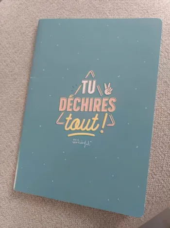 Cahier tu déchires tout