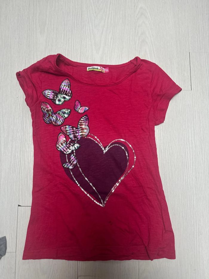 T-shirt rose, fuchsia Desigual, 11 12 ans