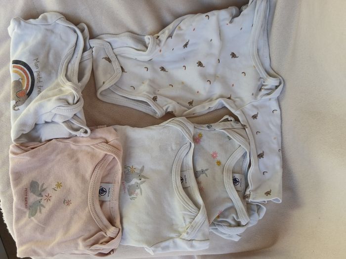 5 bodys manches longues - 3 mois